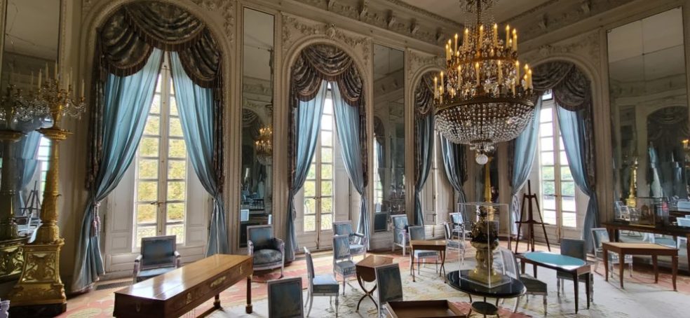 Mirror Drawing Room in the Grand Trianon, Chateaux Versailles, Paris France