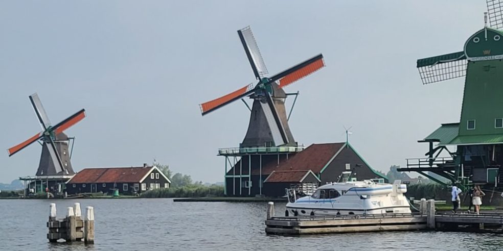 Windmills in Zaanse Schans, Netherlands Bus Tour, Holland Vacation