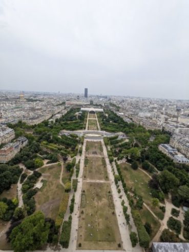 A view of Paris from the Eiffel Tower Summet, Eiffel Tower, Paris Vacation