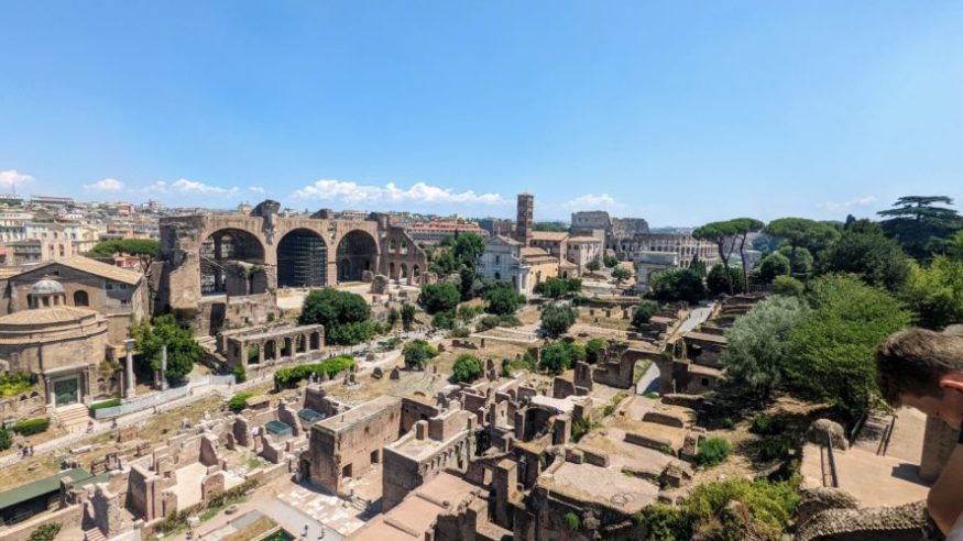 Colosseum and Roman Forum from Palatine Hill, Rome Vacation