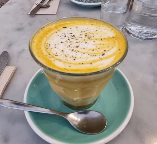 Greasy Spoon Coffee, Tumeric Latte, Stockholm restaurants