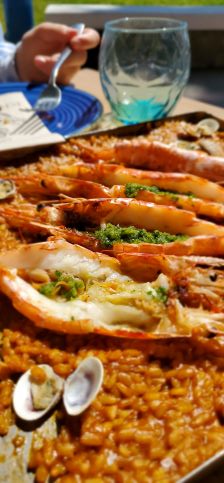 Seafood Paella, Malaga, mediterranean Sea