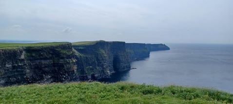 A view of the Cliffs of Moher, Atlantic Ocean, Ireland