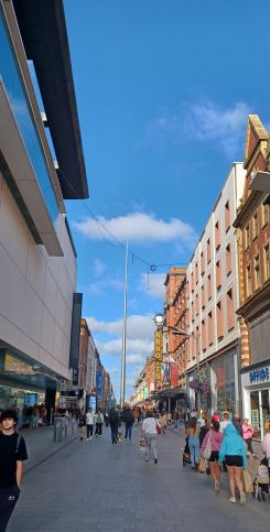The Spire from Henry St., downtown Dublin