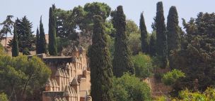 Castillo de Gibralfaro, part of the Alcazaba fortress in Malaga, Spain, Malaga Travel, Malaga Attractions