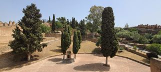 Castillo de Gibralfaro, part of the Alcazaba fortress in Malaga, Spain, Malaga Travel, Malaga Attractions