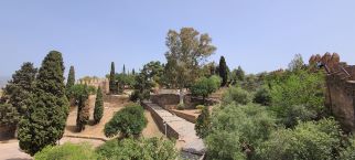 Castillo de Gibralfaro, part of the Alcazaba fortress in Malaga, Spain, Malaga Travel, Malaga Attractions