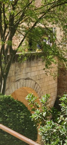 The Moorish gardens of Generalife inside the Alhambra complex