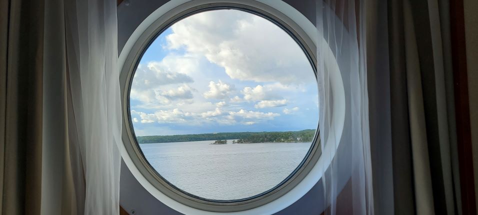 Cabin Window on Cruise to Estonia