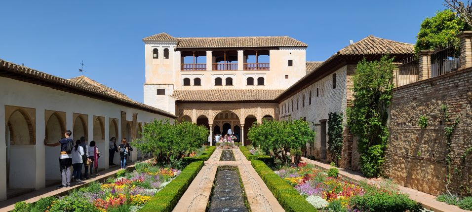 The Patio de la Acequia in Generalife, Islamic Architecture