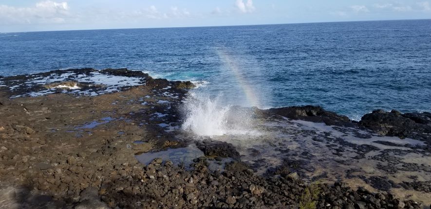 Poipu Blowhole, Natural Wonders of Kauai, Hawaiian Island