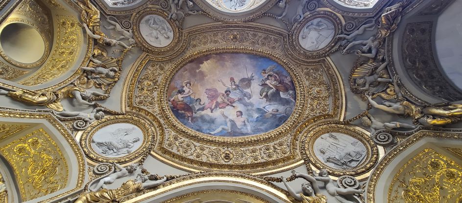 Denon Wing Ceiling, La Rotunda de Mars, notable ceilings of the Louvre