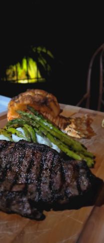 Surf and Turf at Old Stone Farmhouse on St. Thomas