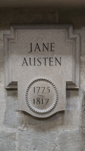 Jane Austen's tomb at Westminster Abby