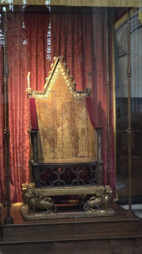 The Coronation Chair at Westminster Abbey