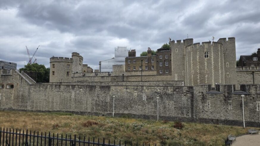 A view of the Tower of London fortress