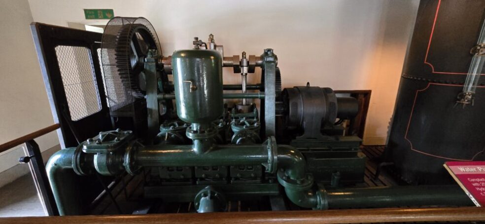 A gas engine pump