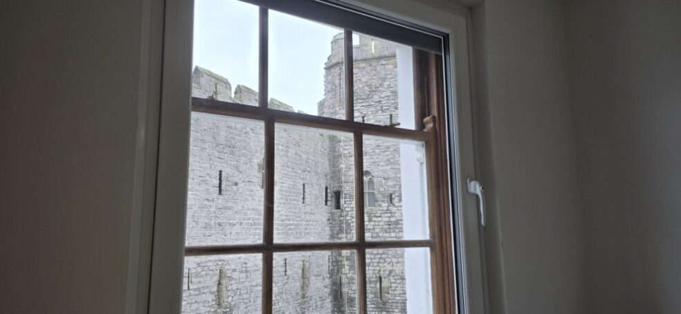 Caernarfon Castle, just outside our rental!