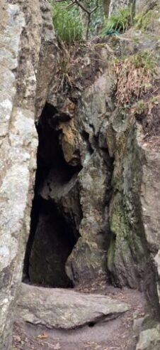 A cave along the route